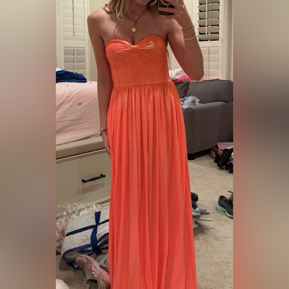 Bronx and Banco Coral Strapless Gown size xs/sm - Picture 6 of 6